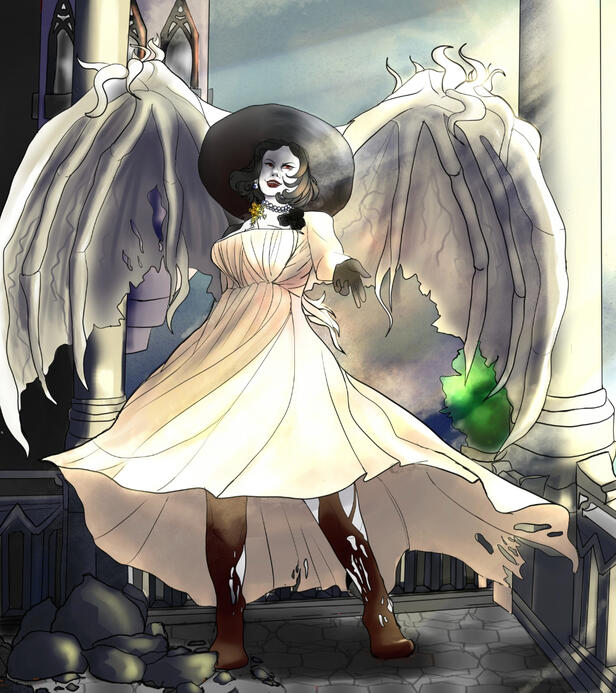 Rendered fullbody with background