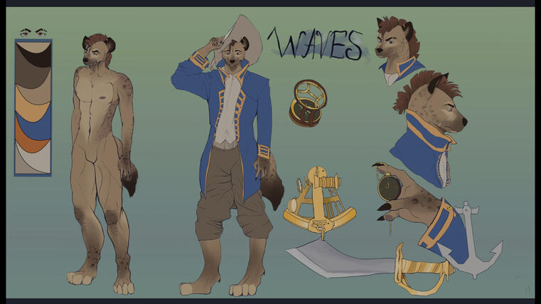 Detailed ref sheet with add ons